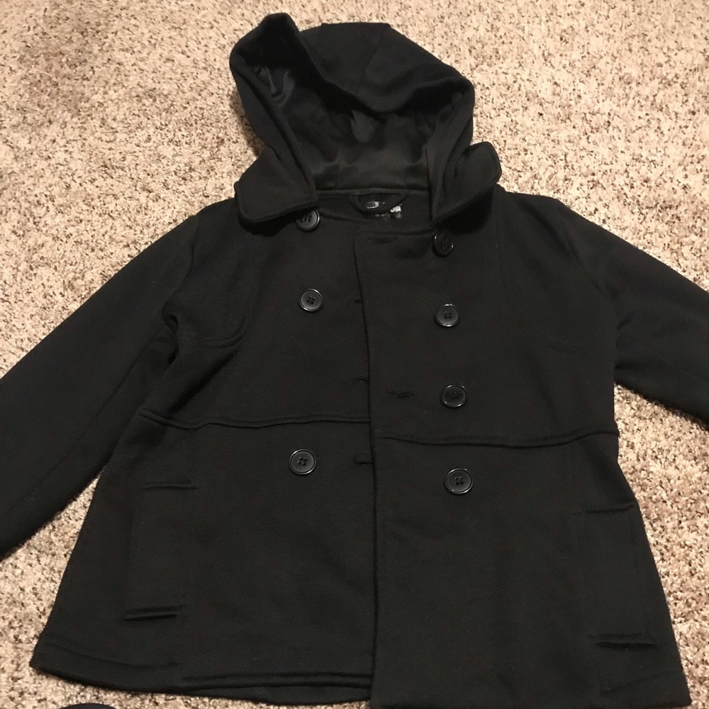 Black Short Peacoat